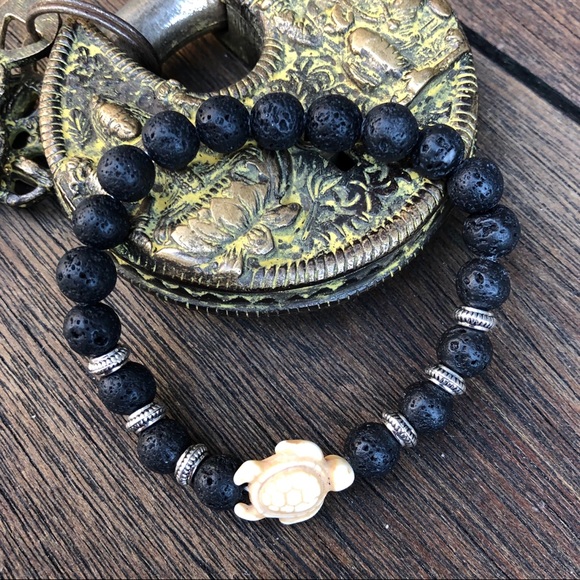 ✨VOLCANIC LAVA STONE DIFFUSER BRACELET-NATURAL - Picture 2 of 7